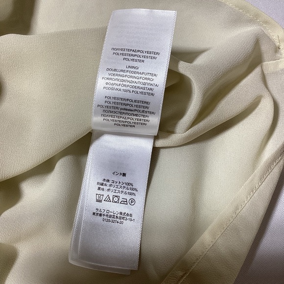 Ralph Lauren Women's Eyelet Cream and Brown Embroidered Blouse - Picture 9 of 16